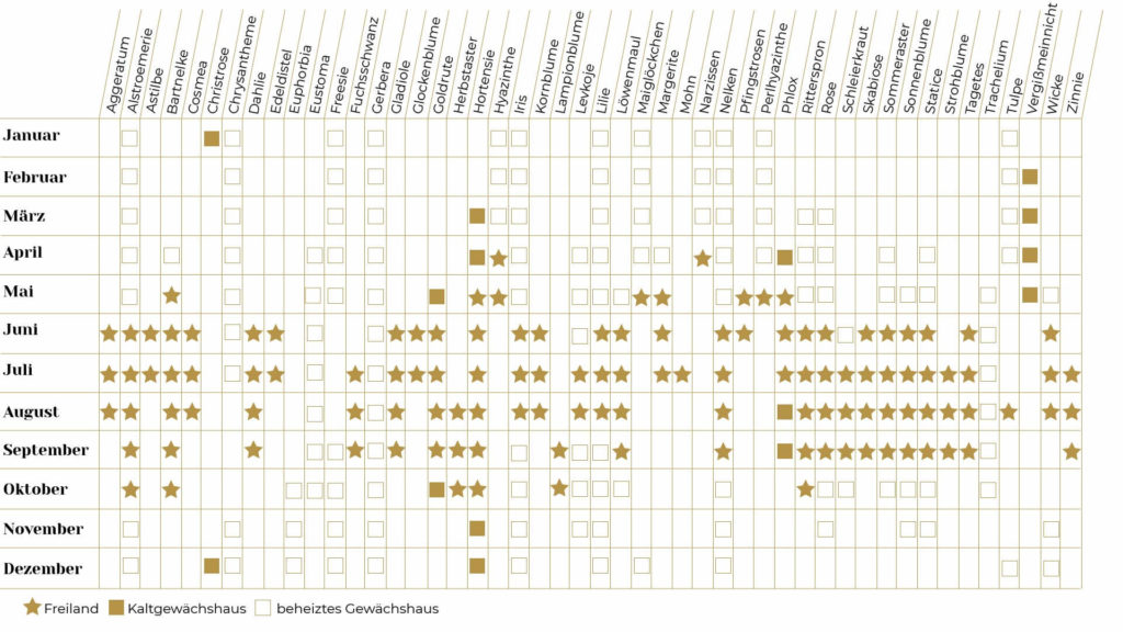 Blumensaisonkalender