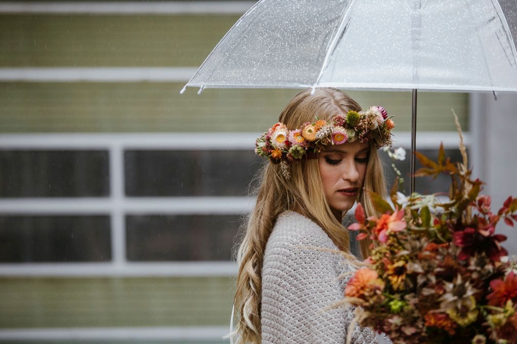 Herbsthochzeit Boho Bride
