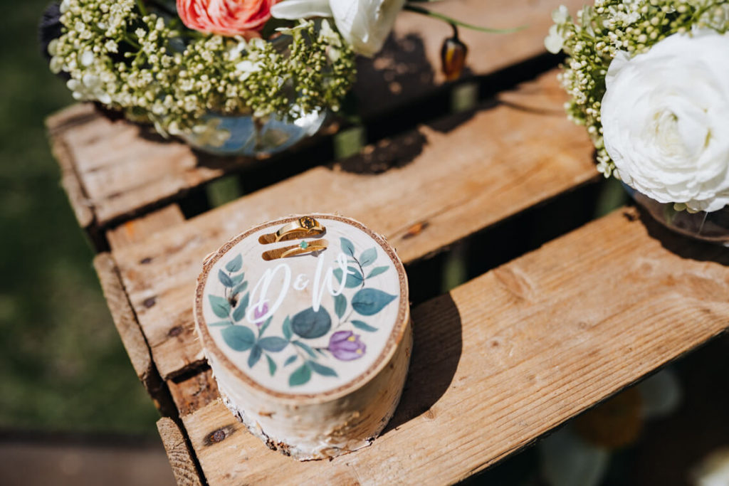 Sommerhochzeit Ringkissen