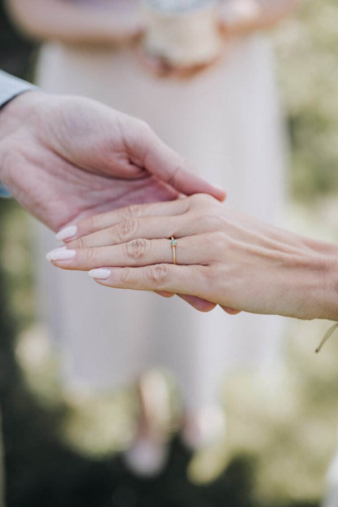 Sommerhochzeit Trauringe