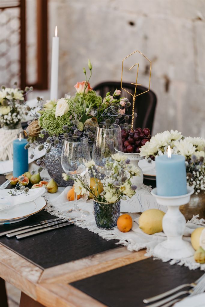 Elopement Wedding Tischdekoration