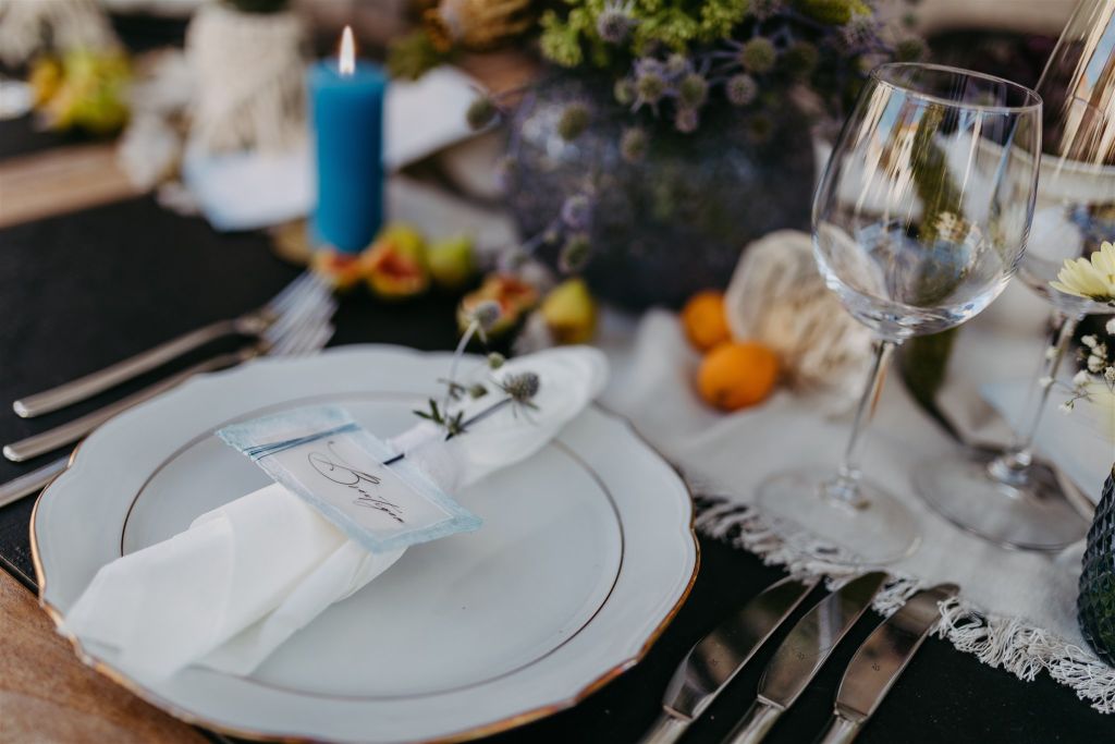 Elopement Wedding Tischdekoration