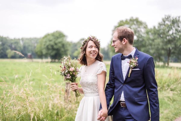 Nachhaltige DIY Hochzeit Brautpaar