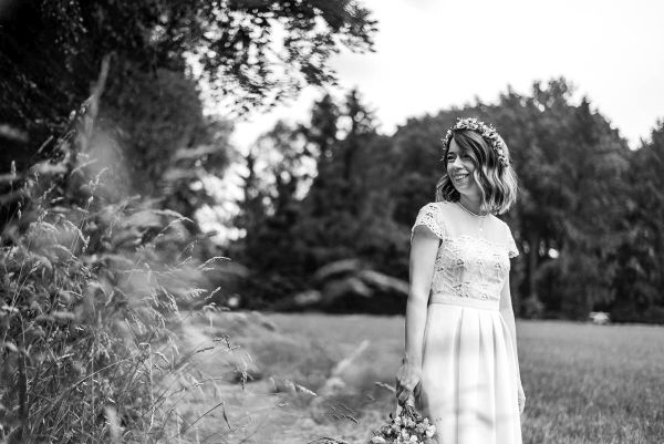 Nachhaltige DIY Hochzeit Braut