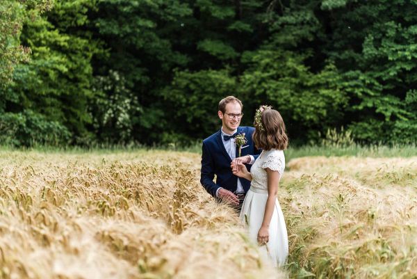 Nachhaltige DIY Hochzeit Brautpaar