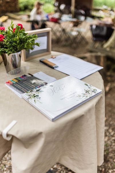 Nachhaltige DIY Hochzeit Gästebuch