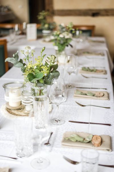 Nachhaltige DIY Hochzeit Hochzeitsdekoration