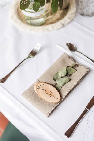 Nachhaltige DIY Hochzeit Tischdekoration