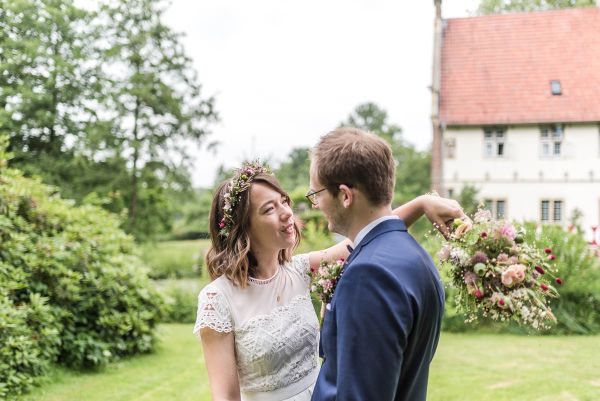 Nachhaltige DIY Hochzeit Brautpaar
