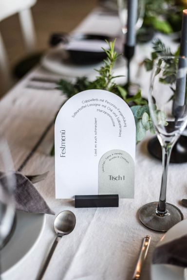 Winter Wedding Tischnummer